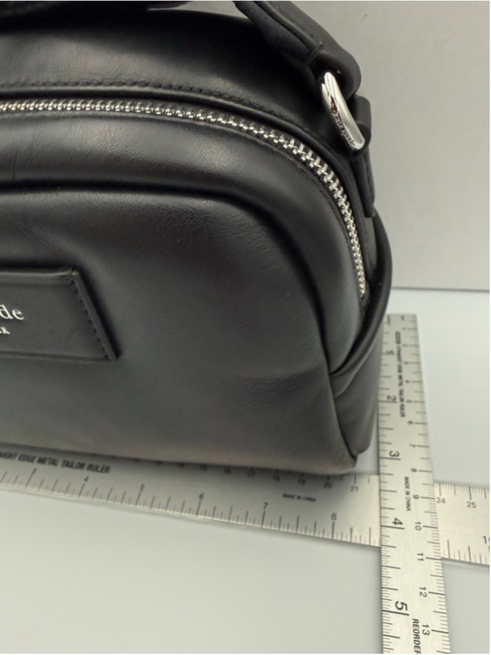Women's Kate Spade Puff Black Leather Crossbody Bag - Picture 4 of 11